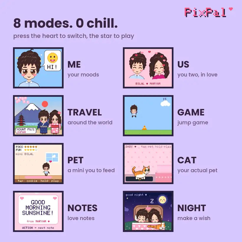 PixPal Matching Pair (2 keychains)